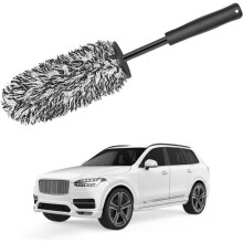 Car rim cleaning brush, microfiber cleaning brush, premium microfiber cleaning brush, aluminum rim brush