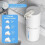 Automatic soap dispenser, 4 adjustable speeds, contactless electric wall mount, rechargeable, IPX5 waterproof 3