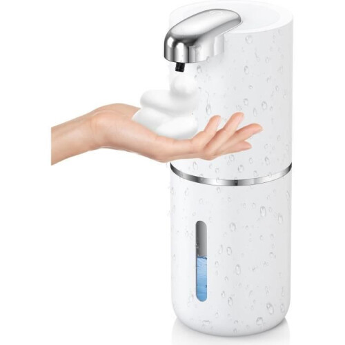Automatic soap dispenser, 4 adjustable speeds, contactless electric wall mount, rechargeable, IPX5 waterproof
