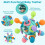 Teething rattle for 3-month-old babies, sensory ball, developmental toy for babies 0-6 months 3