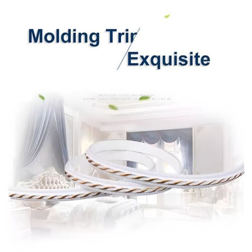 Flexible self-adhesive PVC wall edging - decorative edge - 5.0 m 2
