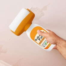 Wall repair paint, wall repair roller with brush | brush roller with wall repair paste