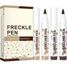 Freckle Pencil, 4 Semi-Permanent Freckle Pencils – Long Lasting, No Smudging