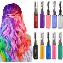 10-piece hair dye set, washable temporary hair color, hair chalk, coloring comb for adults