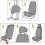 Universal car seat covers for driver and passenger, VHV Tuning accessories 3