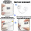 freezer locks with code setting tool, lockable refrigerator, child lock, black and white 3