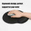 VHV Black, non-slip, ergonomic wrist rest set for keyboard and mouse 4