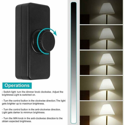 LED rear dimmer 3-100W, rotary dimmer for dimmable LED and halogen VHV lamps 2