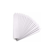 100 garden plant labels (102 cm) made of plastic and waterproof marker – Gray/White VHV