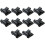 Pack of 10 metal label holders 52 x 28 cm VHV 2