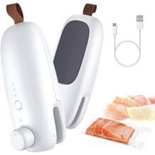 in 1 Mini Sealer Portable Heat Sealer Food Vacuum Sealer Handheld Bag Sealer VHV