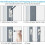 Set of 4 window security locks with key and screws VHV 4