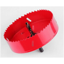 Universal 100 mm HSS bimetal hole saw for aluminum, wood and other THT materials