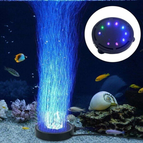 Aquarium Bubble Light with LED Air Pump for Turtle Decoration VHV