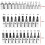 46-piece chrome-vanadium socket and ratchet set, 14-inch Cl ratchet adapter set, VHV socket set 3