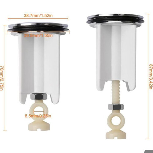 Replacement stopper for kitchen and bathroom sink (40 mm) VHV 2