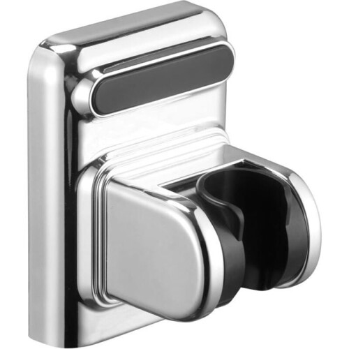 Silver shower head holder, adjustable, rotatable, strong suction cup, VHV
