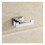 VHV wall-mounted towel rail with double hooks in polished chrome brass 4
