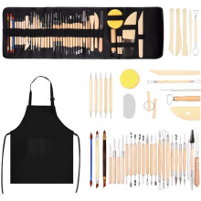 Sculpting Tools: 45 Piece Pottery Tools, Modeling Tools, Clay Sculpting Tools for Beginners, Artists VHV