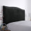 Elastic headboard cover for headboard -150 cm- for headboard 140-170 cm black VHV 1