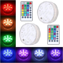 Ten LED aquarium lights, lightweight, underwater, waterproof, multi-color, underwater lighting for aquariums, underwater control VHV