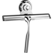 VHV shower squeegee made of silicone and stainless steel with hook, no drilling, for bathroom and tiles