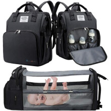 Baby Diaper Bag Backpack with Changing Mat Large Capacity Waterproof Multifunctional Travel Bag