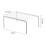 Iron kitchen storage rack, cupboard shelf, draining rack, spice rack, spice bottles, shelves 3