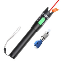 Visual Fault Locator, 30MW Fiber Optic Cable Tester with FC Male to LC Female Adapter, Source Meter