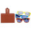 VHV Glasses Organizer - Collapsible Box - Durable - Hanging Design - Brown 2