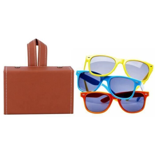 VHV Glasses Organizer - Collapsible Box - Durable - Hanging Design - Brown 1
