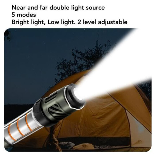 From - Rechargeable Camping Lantern with Magnetic Hook, Portable DIY Lamp 1