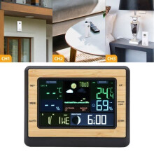 Weather station, color weather station, indoor pool thermometer, rain gauge