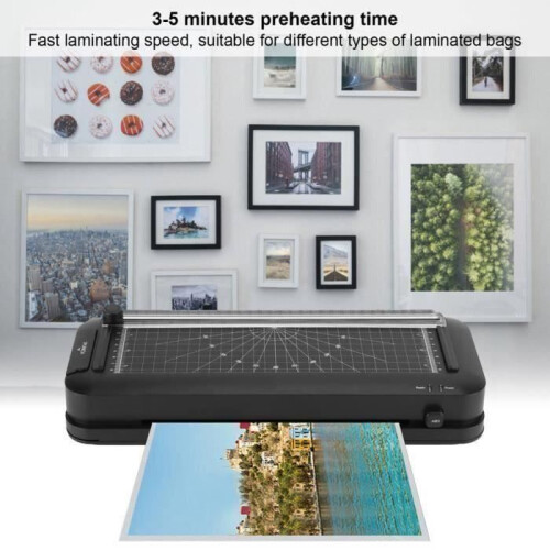 Laminator - VHV - Automatic 5 in 1 - 250 mm/min - 10 laminating pouches - EU plug 100 W 2