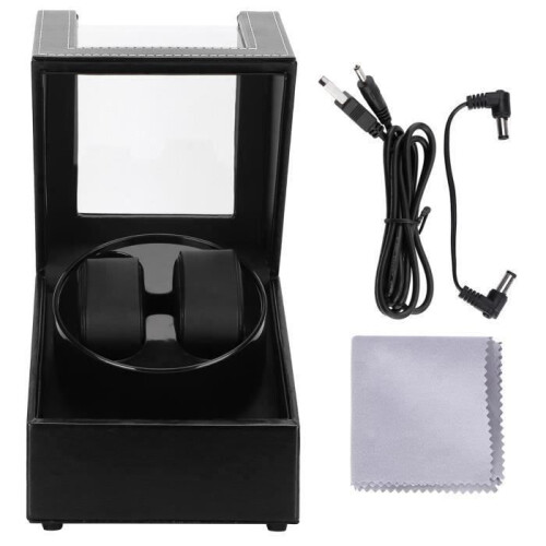 Watch display box, automatic watch winder for mechanical watches, storage compartment with USB port 1