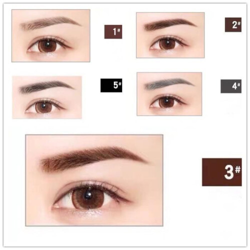 5-color liquid eyebrow set, waterproof all day 1