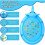 Children's play mat - PVC - Elephant - Blue - 208 cm x 130 cm 3
