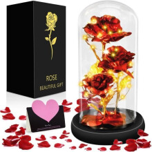 Eternal rose under glass – Rose from “Beauty and the Beast” – Decorative item – Gift for wife, mother, grandmother, girlfriend