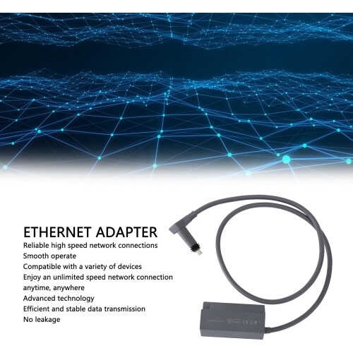 Ethernet Adapter Rectangle Satellite Internet Powerline for Wired External Network 1