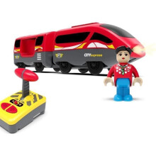 Remote control electric train - magnetic connection - red - children - simulation train model