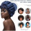 Satin Sleep Cap for Natural Hair - 2 Pieces - Blue 2