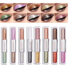 16 Colors Glitter Liquid Eyeshadow, Long Lasting Waterproof Shiny Eye Makeup Set