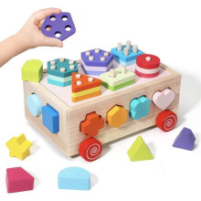 Montessori wooden toys - HONTTOR - shape sorter - fine motor skills - educational