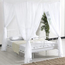 Mosquito net for bed, large four-door mosquito net to effectively prevent mosquitoes from entering for double beds and single beds