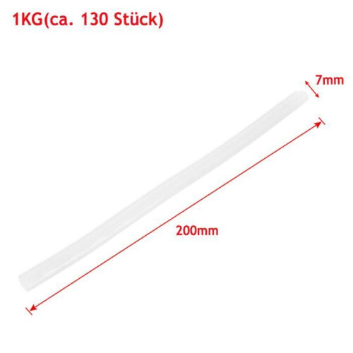 MCTECH 7 x 200 mm glue sticks (approx. 1 kilo) for glue gun 1