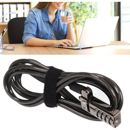 Computer Cable Lock, Laptop Lock 4 Digit Password Length for Laptop 1