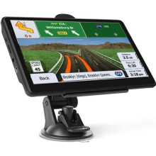 Sistema di navigazione GPS BIQIQI da 5 pollici con schermo HD – 47 mappe per l'Europa – Nero