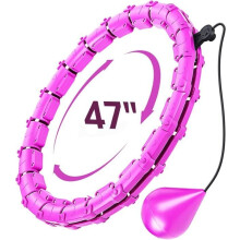 Hula Hoop da Fitness – Anello Rimovibile, 24 Nodi – Misura Regolabile, per Principianti, Adulti, Bambini, Perdita di Peso –