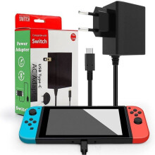 Adattatore di alimentazione per console Switch/OLED/Lite, caricabatterie PD, supporta la modalità TV, ricarica rapida, alimentatore USB Type-C 15
