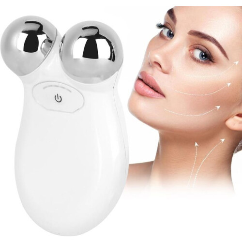 Dispositivo per lifting microcorrente, mini rullo massaggiante per il viso a forma di Y 3D, antirughe